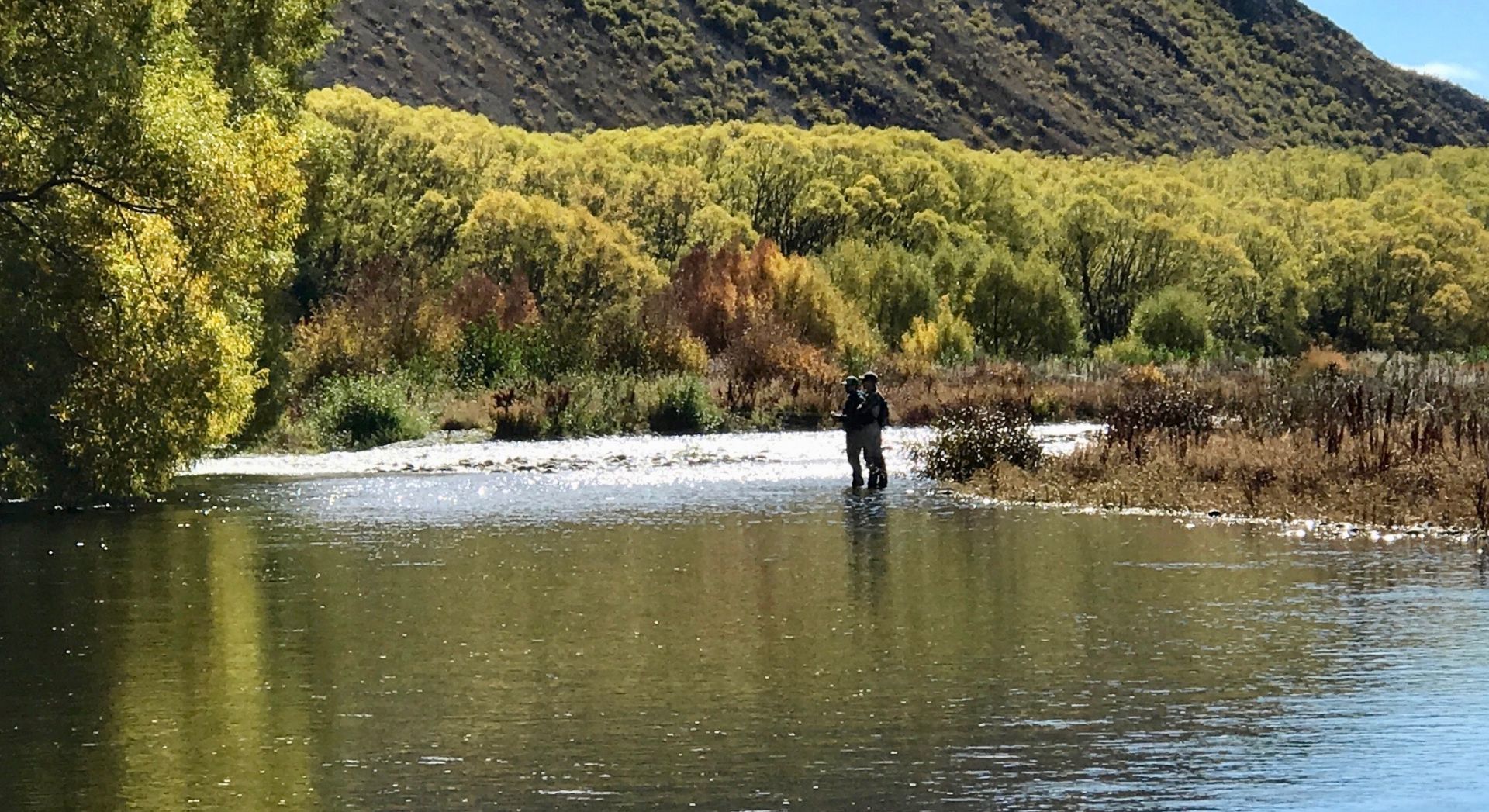 Fly Fishing Beautiful High Country Lake Pukaki, New Zealand