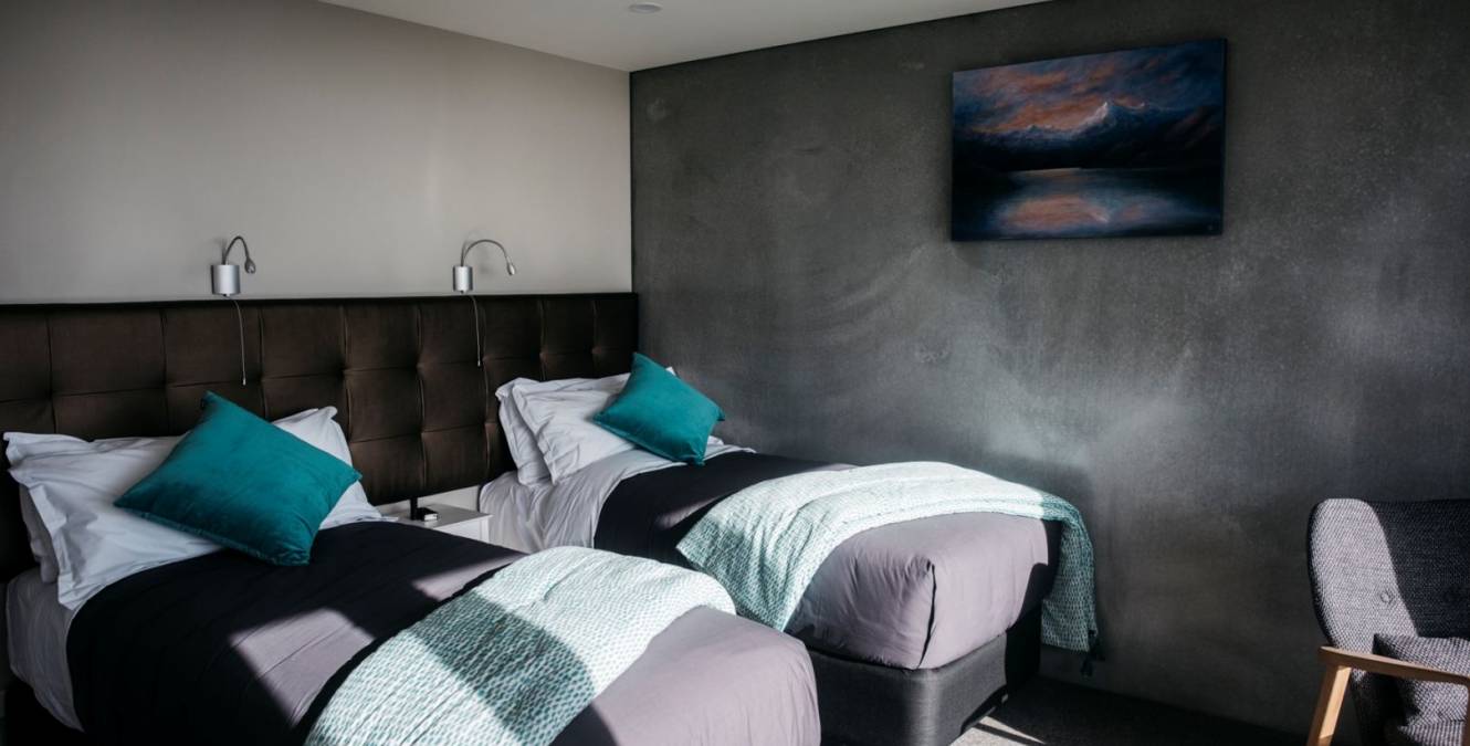 Lake View Rooms can be set up as two single beds on request