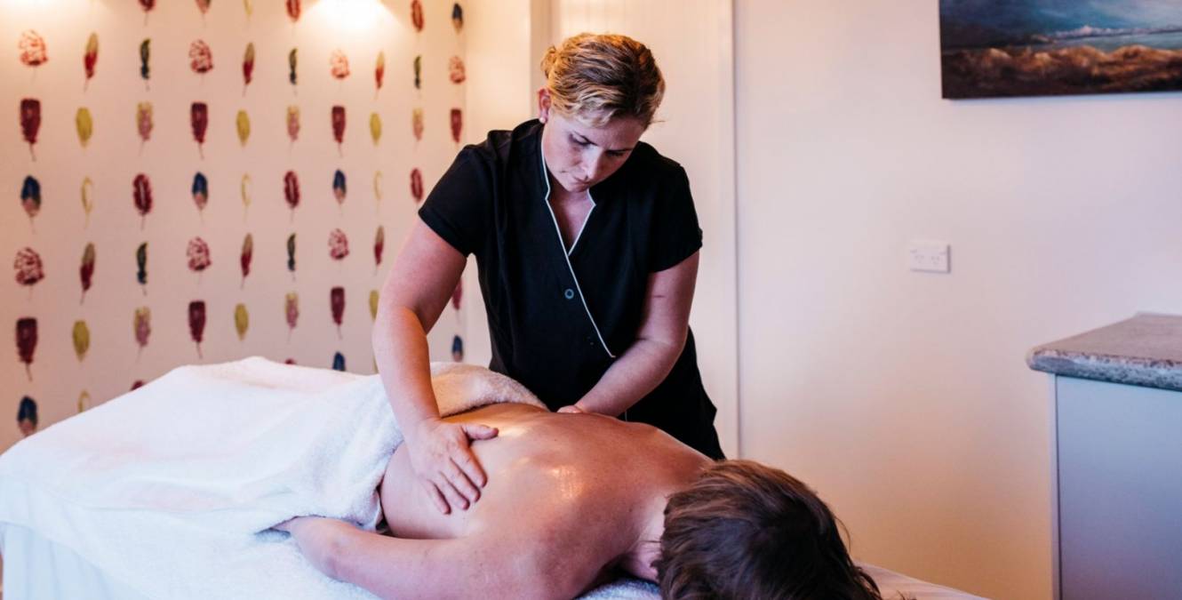 On site massage therapy room